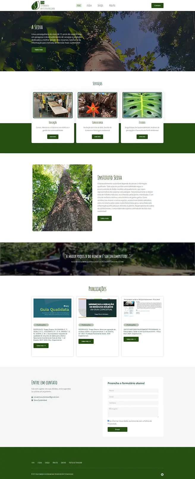Seiva Letramento em Sustentabilidade